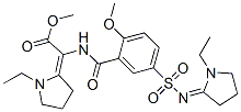 (1-Ethylpyrrolidin-2-ylidene)[5-[(1-ethylpyrrolidin-2-ylidene)sulfamoyl]-2-methoxybenzoylamino]acetic acid methyl ester CAS#: 75189-31-0