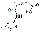 ([1-METHYL-2-[(5-METHYLISOXAZOL-3-YL)AMINO]-2-OXOETHYL]THIO)ACETIC ACID CAS#: 757220-90-9