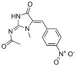 1-Methyl-2-(acetylimino)-5-(p-nitrobenzylidene)-4-imidazolidinone CAS#: 73941-43-2