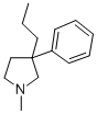 1-Methyl-3-phenyl-3-propylpyrrolidine CAS#: 74332-84-6