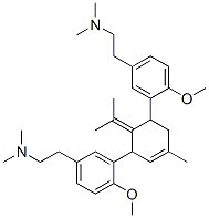 1-Methyl-4-isopropylidene-3,5-bis[2-methoxy-5-[2-(dimethylamino)ethyl]phenyl]-1-cyclohexene CAS#: 76129-63-0