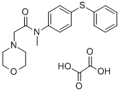 1-Morpholineacetamide, N-methyl-N-(p-(phenylthio)phenyl)-, oxalate CAS#: 77711-49-0