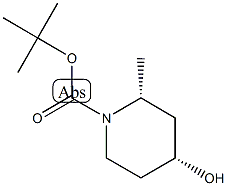 1-Piperidinecarboxylicacid,4-hydroxy-2-methyl-,1,1-dimethylethylester,(2R,4R)-(9CI) CAS#: 790667-44-6
