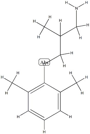 1-Propanamine,3-(2,6-dimethylphenoxy)-2-methyl-(9CI) CAS#: 781595-59-3