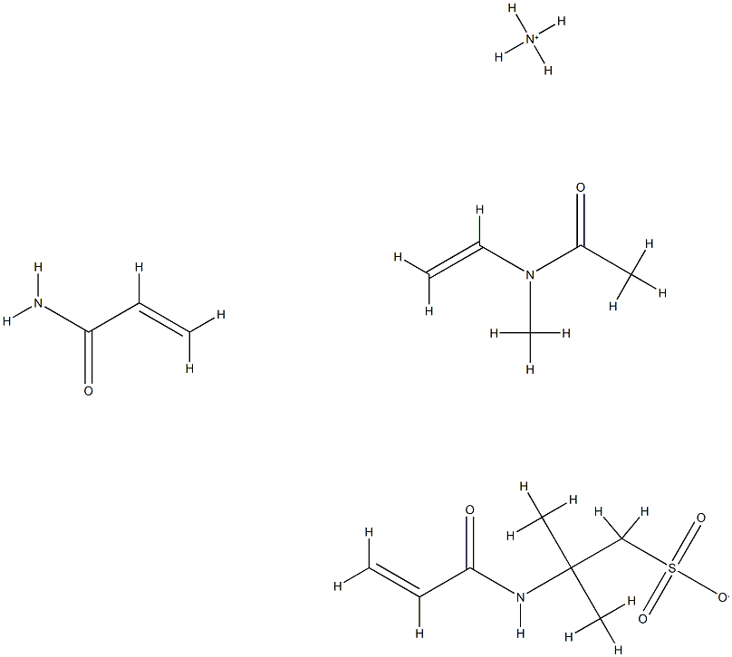 1-Propanesulfonic acid, 2-methyl-2-[(1-oxo-2-propenyl)amino]-, monoammonium salt, polymer with N-ethenyl-N-methylacetamide and 2-propenamide CAS#: 77553-50-5