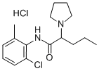 1-Pyrrolidineacetamide, N-(2-chloro-6-methylphenyl)-alpha-propyl-, mon ohydrochloride CAS#: 78372-21-1