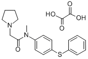 1-Pyrrolidineacetamide, N-methyl-N-(p-(phenylthio)phenyl)-, oxalate CAS#: 77711-45-6
