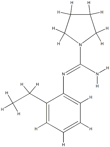 1-Pyrrolidinecarboximidamide,N-(2-ethylphenyl)-(9CI) CAS#: 743378-72-5