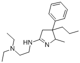 1-Pyrroline, 2-((2-(diethylamino)ethyl)amino)-5-methyl-4-phenyl-4-prop yl- CAS#: 74332-91-5