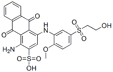 1-amino-9,10-dihydro-4-[[5-[(2-hydroxyethyl)sulphonyl]-2-methoxyphenyl]amino]-9,10-dioxoanthracene-2-sulphonic acid CAS#: 79641-28-4