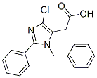 1-benzyl-4-chloro-2-phenylimidazole-5-acetic acid CAS#: 74207-77-5