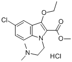 1-(beta-Dimethylaminoaethyl)-2-methoxycarbonyl-3-aethoxy-5-chlor-indol -hydrochlorid [German] CAS#: 77941-20-9