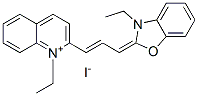1-ethyl-2-[3-(3-ethyl-3H-benzoxazol-2-ylidene)prop-1-enyl]quinolinium iodide CAS#: 72998-56-2