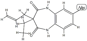 10-chloro-4-ethyl-4-prop-2-enyl-2,6-diazabicyclo[5.4.0]undeca-8,10,12- triene-3,5-dione CAS#: 77414-14-3