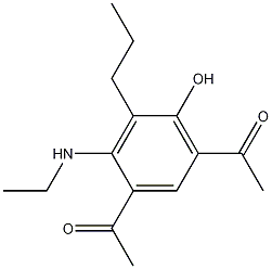 1,1-[4-(Ethylamino)-6-hydroxy-5-propyl-1,3-phenylene]bis-ethanone CAS#: 79324-51-9