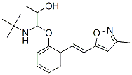 ((1,1-dimethylethyl)amino)-3-(2-(2-(3-methyl-5-isoxazolyl)ethenyl)phenoxy)-2-propanol CAS#: 72825-08-2