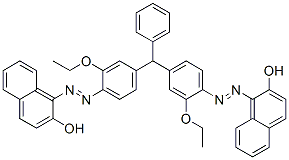 1,1'-[(phenylmethylene)bis[(2-ethoxy-4,1-phenylene)azo]]bis(2-naphthol) CAS#: 72927-71-0