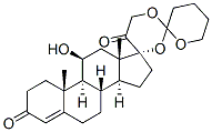 11beta-hydroxy-17,21-(tetrahydro-2H-pyran-2-ylidenedioxy)pregn-4-ene-3,20-dione CAS#: 75237-14-8
