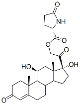 11beta,17-dihydroxy-3,20-dioxopregn-4-en-21-yl 5-oxo-L-prolinate CAS#: 76234-43-0