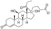 (11beta,17alpha)-11,17-dihydroxy-17-(1-oxopropyl)androst-4-en-3-one 17-butyrate CAS#: 76738-96-0