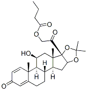 11beta,21-dihydroxy-16alpha,17-(isopropylidenedioxy)pregna-1,4-diene-3,20-dione 21-butyrate CAS#: 78806-60-7