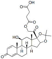 11beta,21-dihydroxy-16alpha,17-(isopropylidenedioxy)pregna-1,4-diene-3,20-dione 21-(hydrogen succinate) CAS#: 78806-74-3