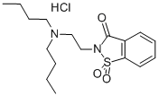 1,2-Benzisothiazol-3(2H)-one, 2-(2-(dibutylamino)ethyl)-, 1,1-dioxide, hydrochloride CAS#: 73698-50-7