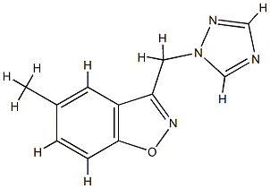 1,2-Benzisoxazole,5-methyl-3-(1H-1,2,4-triazol-1-ylmethyl)-(9CI) CAS#: 792871-08-0