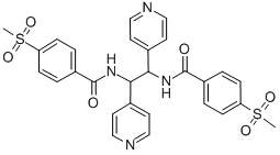 1,2-Bis(4-(4-methylsulfonyl)benzamido)-1,2-di-4-pyridylethane CAS#: 77502-35-3