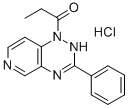 1,2-Dihydro-1-(1-oxopropyl)-3-phenylpyrido(3,4-e)-1,2,4-triazine hydro chloride CAS#: 76603-22-0