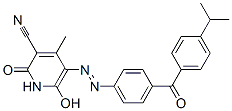 1,2-dihydro-6-hydroxy-5-[[4-[4-(isopropyl)benzoyl]phenyl]azo]-4-methyl-2-oxonicotinonitrile CAS#: 73157-52-5
