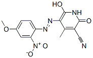 1,2-dihydro-6-hydroxy-5-[(4-methoxy-2-nitrophenyl)azo]-4-methyl-2-oxonicotinonitrile CAS#: 75125-55-2