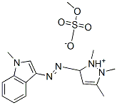 1,2,3-trimethyl-5-[(1-methyl-1H-indol-3-yl)azo]-1H-pyrazolium methyl sulphate CAS#: 75284-34-3