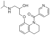 1,2,3,4-tetrahydro-8-[2-hydroxy-3-(isopropylamino)propoxy]-1-(3-pyridylcarbonyl)quinoline CAS#: 76252-06-7