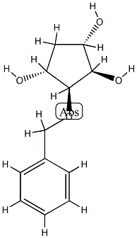 1,2,4-Cyclopentanetriol, 3-(phenylmethoxy)-, (1R,2S,3R,4S)-rel- (9CI) CAS#: 753008-41-2