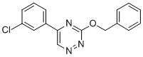 1,2,4-Triazine, 5-(3-chlorophenyl)-3-(phenylmethoxy)- CAS#: 74417-12-2