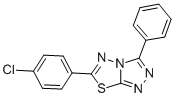 1,2,4-Triazolo(3,4-b)(1,3,4)thiadiazole, 6-(4-chlorophenyl)-3-phenyl- CAS#: 77712-56-2