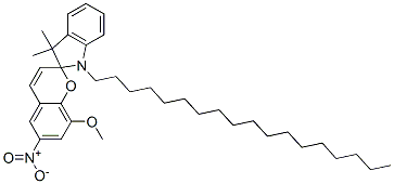 1',3'-Dihydro-8-methoxy-3',3'-dimethyl-6-nitro-1'-octadecylspiro[2H-1-benzopyran-2,2'-[2H]indole] CAS#: 73810-91-0