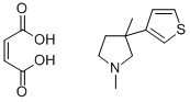 1,3-Dimethyl-3-(3-thienyl)pyrrolidine (Z)-2-butenedioate CAS#: 73604-78-1