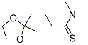 1,3-Dioxolane-2-butanethioamide,  N,N,2-trimethyl- CAS#: 73199-95-8