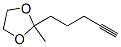 1,3-Dioxolane, 2-methyl-2-(4-pentynyl)- (9CI) CAS#: 74066-96-9