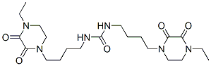 1,3-bis(4-(4-ethyl-2,3-dioxo-1-piperazinyl)butyl)urea CAS#: 77439-72-6