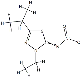 1,3,4-Thiadiazol-2(3H)-imine,3-ethyl-5-(1-methylethyl)-N-nitro-(9CI) CAS#: 726696-22-6