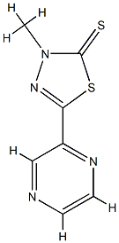 1,3,4-Thiadiazole-2(3H)-thione,3-methyl-5-pyrazinyl-(9CI) CAS#: 780792-40-7