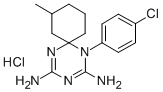 1,3,5-Triazaspiro(5.5)undeca-2,4-diene, 1-(4-chlorophenyl)-2,4-diamino -8-methyl-, hydrochloride CAS#: 73940-98-4