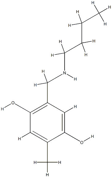 1,4-Benzenediol,1-[(butylamino)methyl]-5-methyl-(9CI) CAS#: 786579-34-8