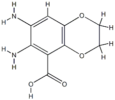 1,4-Benzodioxin-5-carboxylicacid,6,7-diamino-2,3-dihydro-(9CI) CAS#: 741201-25-2