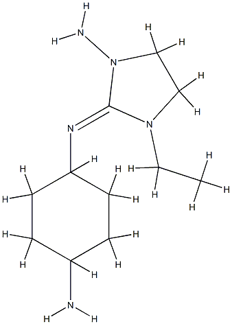 1,4-Cyclohexanediamine,N-(1-amino-3-ethyl-2-imidazolidinylidene)-,[N(E),1alpha,4bta]-(9CI) CAS#: 765257-02-1