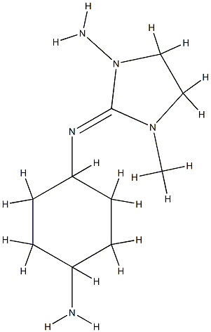 1,4-Cyclohexanediamine,N-(1-amino-3-methyl-2-imidazolidinylidene)-,[N(E),1alpha,4bta]-(9CI) CAS#: 786628-01-1