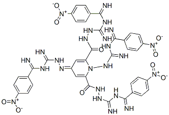 1,4-Dihydro-N,N',1-tris[3-[imino(p-nitrophenyl)methyl]guanidino]-4-[[3-[imino(p-nitrophenyl)methyl]guanidino]imino]-2,6-pyridinedicarboxamide CAS#: 74037-45-9